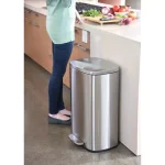 iTouchless SoftStep 13.2 Gal. Stainless Steel Step Trash Can with Odor Filter and Inner Bucket thumbnail 2