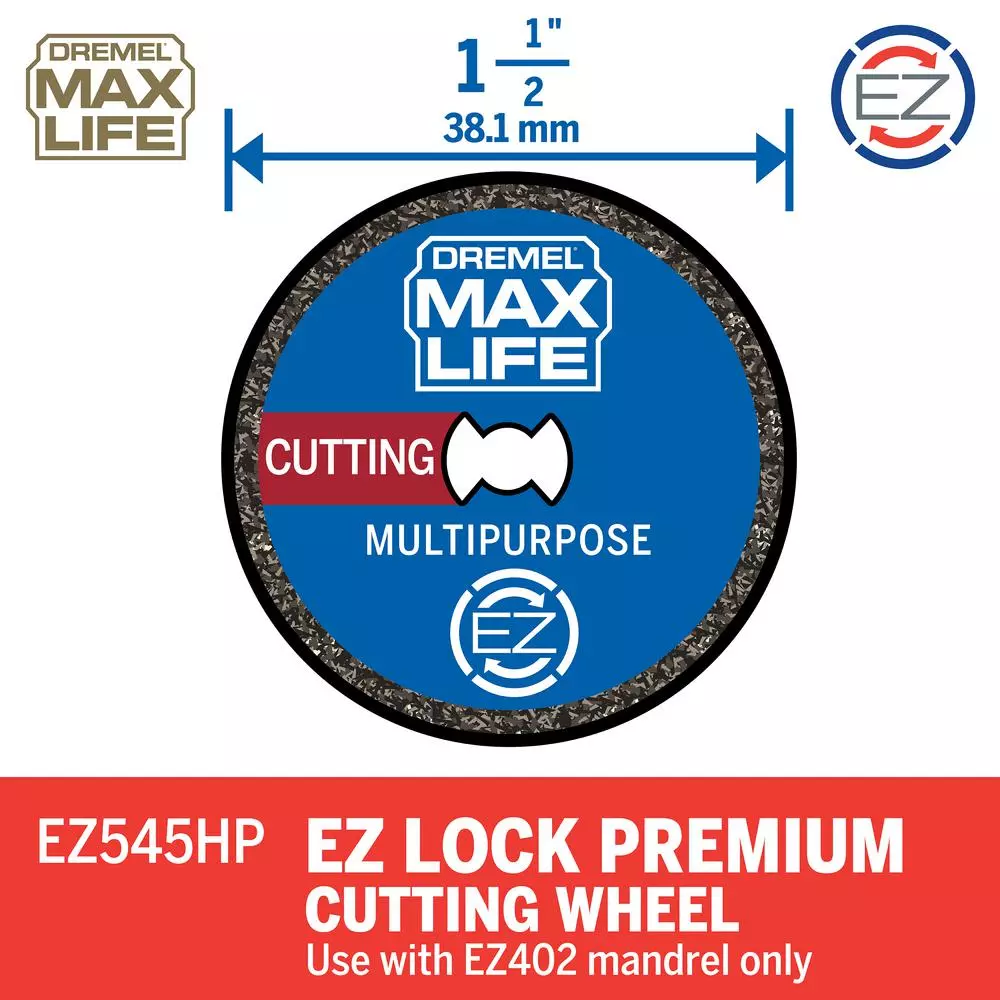 Dremel EZ Lock High Performance Diamond Wheel Grinding and Cut-Off Wheel