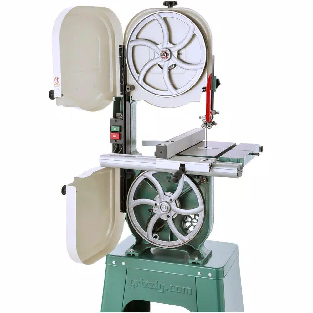 Grizzly Industrial Grizzly 14 in. Vertical Band Saw, 1 HP, 110V/220V, Cast-Iron Table