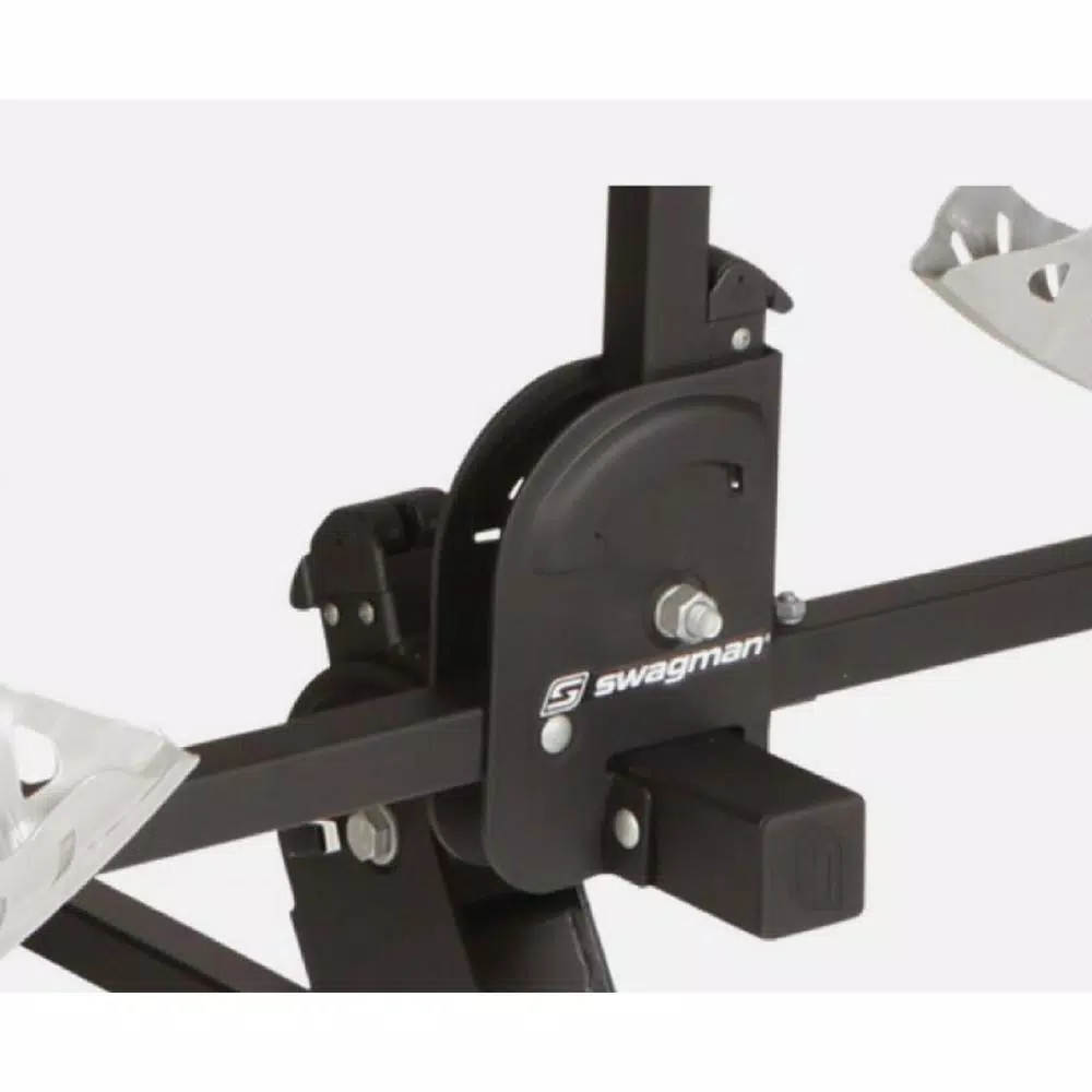 Swagman Chinook 2-Bike Hitch Rack with Key Lock Hook, Fits 1-1/4 in. and 2 in. Receivers, Black