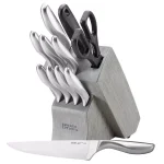 Chicago Cutlery Clybourn 12-Piece German Stainless Steel Knife Set with Grey Wood Block thumbnail 4