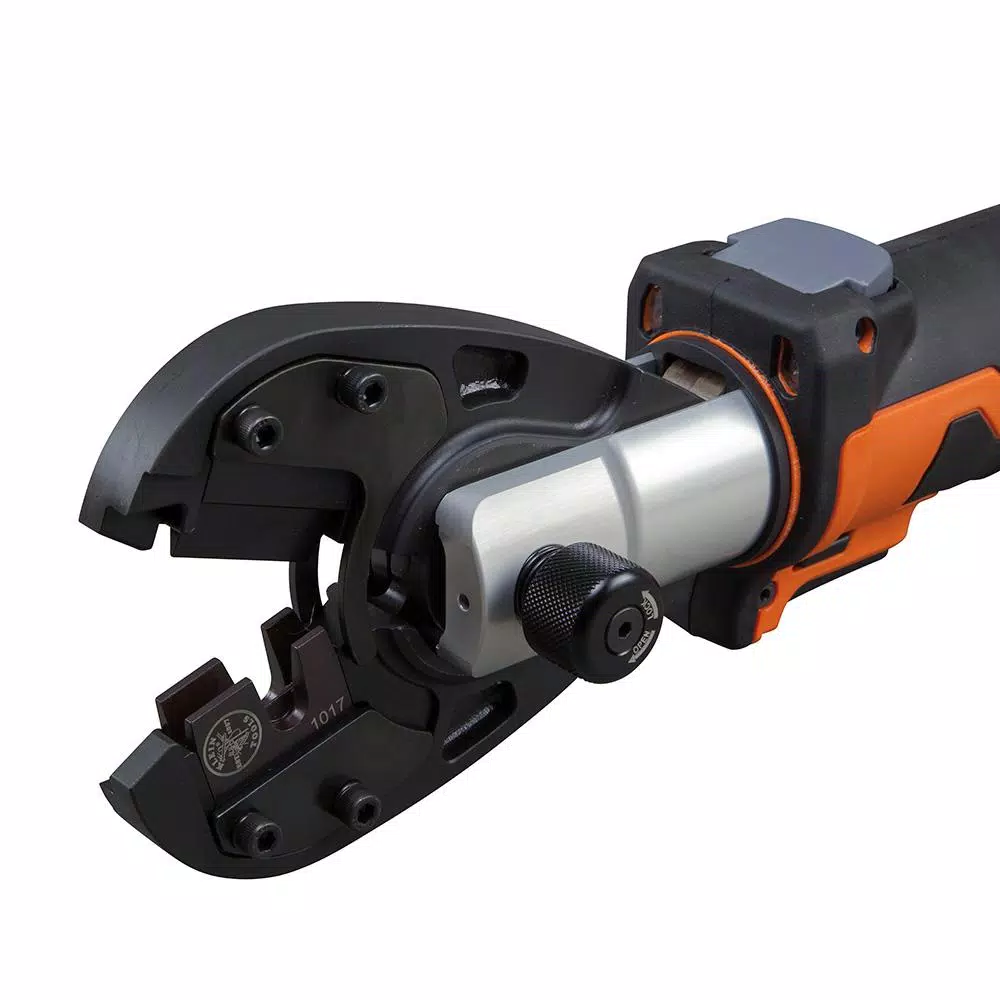 Klein Tools Battery-Operated Hydraulic Bolt Cutter with 20V DeWALT Batteries, Charger, and Bag