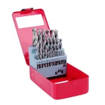 Professional Woodworker 33-Piece HSS High Speed Steel Drill Bit Set with Metal Storage Case thumbnail 1