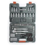 Crescent 142-Piece SAE and Metric Mechanics Tool Set with 1/4, 3/8, and 1/2 in. Drive Ratchets thumbnail 4