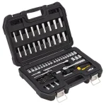 DEWALT 69-Piece 1/4 in. Drive SAE and Metric Socket Set thumbnail 1
