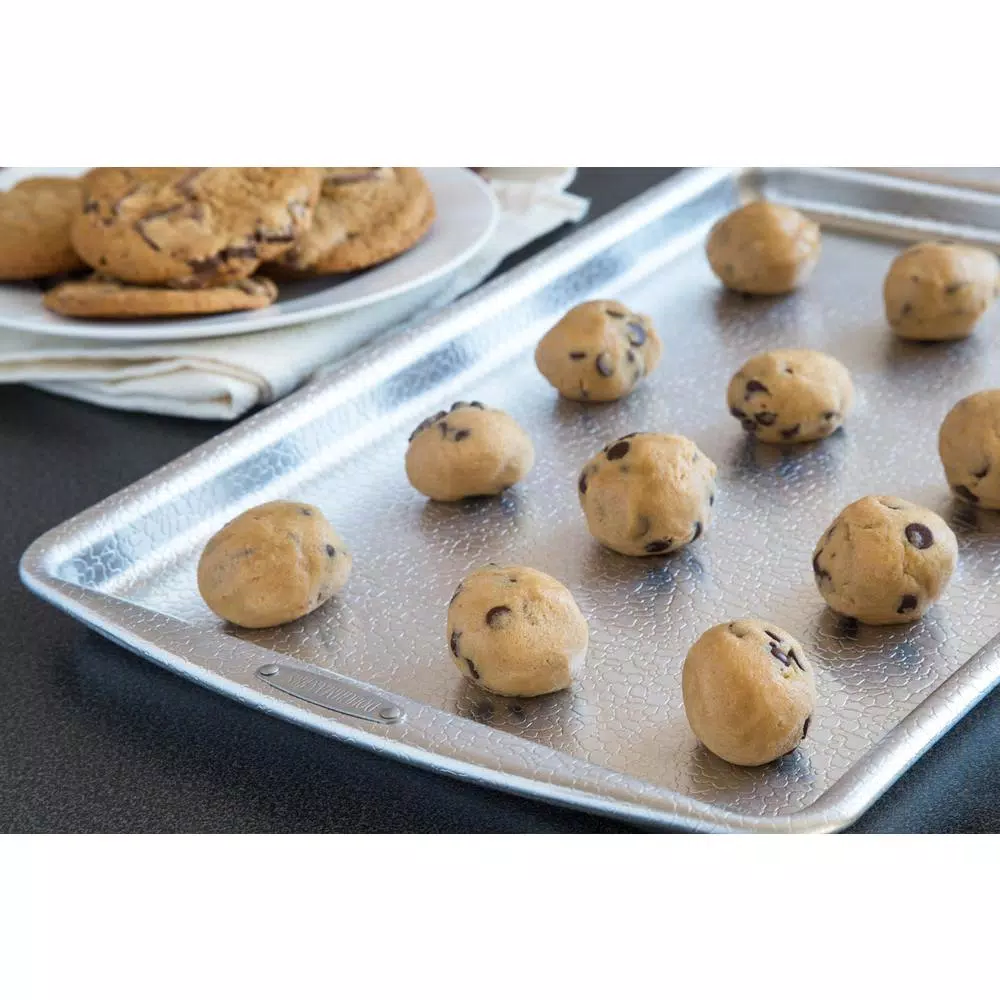 Doughmakers 10 x 15 in. Heavy Gauge Aluminum Jelly Roll Pan with Patented Pebble Pattern