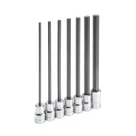 GearWrench 3/8 in. Drive Long Length Hex Bit SAE Socket Set, 7-Piece thumbnail 4