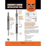 Eagle Tool US Eagle Tool 5/16 in. Concrete Drill and Drive Tool with 3/16 in. Retractable Masonry Bit thumbnail 2