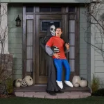 Gemmy Adult Inflatable Grim Reaper Victim Costume - Funny Halloween Inflatable Costume thumbnail 2