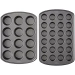 Wilton Perfect Results Premium Non-Stick 2-Piece Muffin Pan Set thumbnail 1