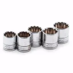 Husky 1/2 in. Drive Metric X-Large 12-Point Socket Set, 5-Piece thumbnail 6