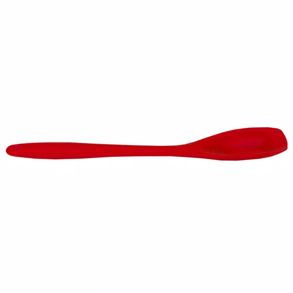 Unbranded Red Silicone Heat-Resistant Slotted Spoon for Non-Stick Cookware