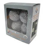 Unbranded Starlite Creations 4-Piece LED White Tinsel Wire Ornaments, 36-Light Specialty String Lights thumbnail 3