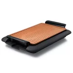 Gotham Steel 234 sq. in. Black Copper Non-Stick Ti-Ceramic Smokeless Indoor Electric Grill & Griddle thumbnail 2