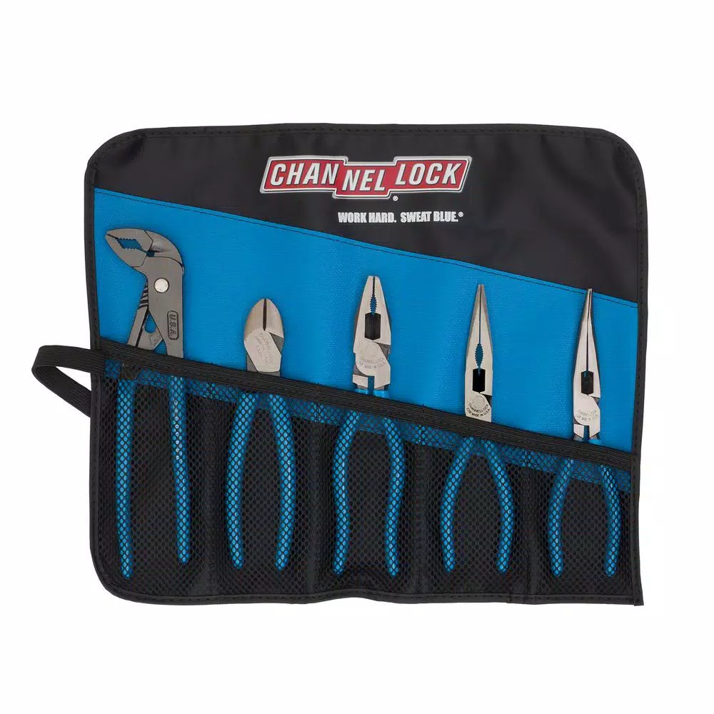 Channellock E Series High Leverage Plier Set with XLT Technology, 5-Piece
