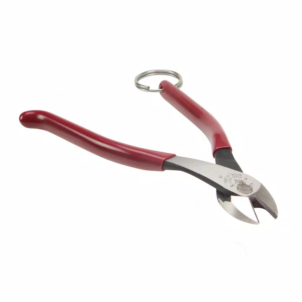 Klein Tools Diagonal Cut Ironworker Pliers with Tether Ring