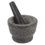 TACO TUESDAY Granite Stone Mortar and Pestle Set, 5.5 in. - Dark Gray thumbnail 2