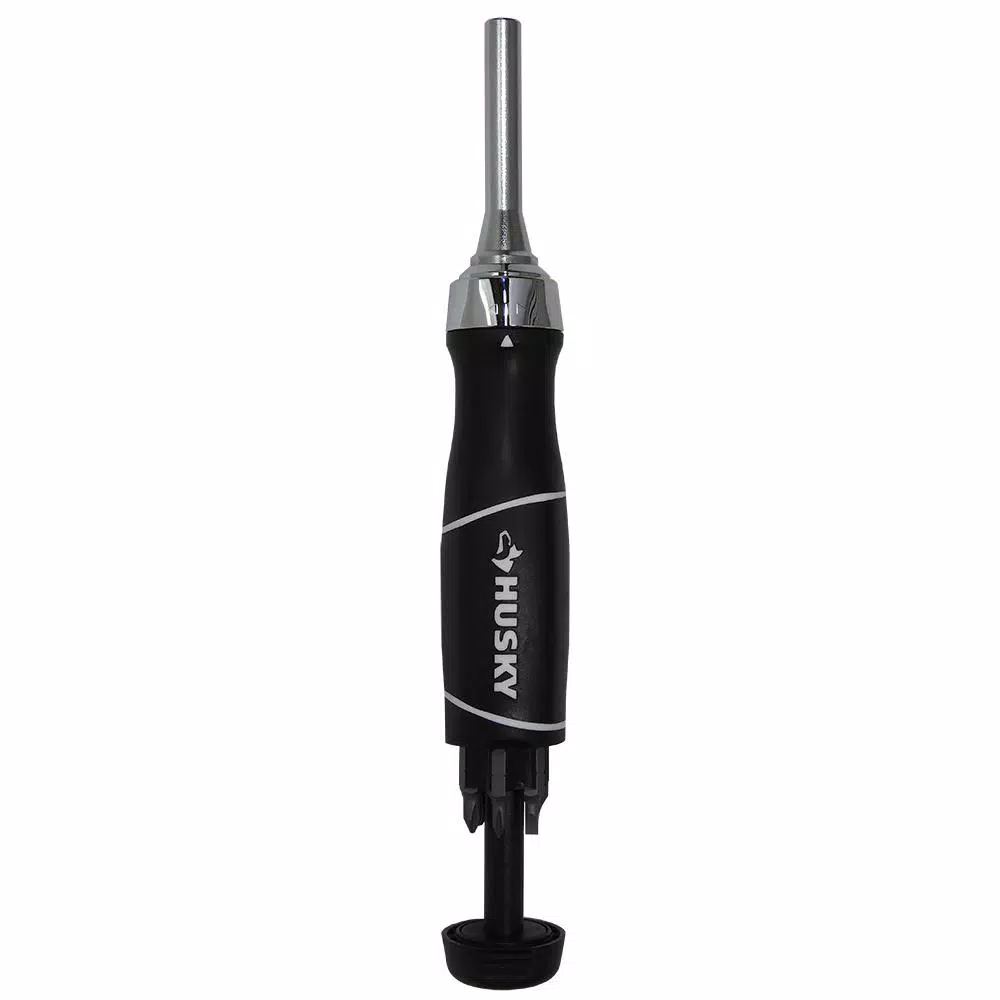 Husky 30-Piece Ratcheting Screwdriver Set with Patented Ratchet and S-2 Steel Bits