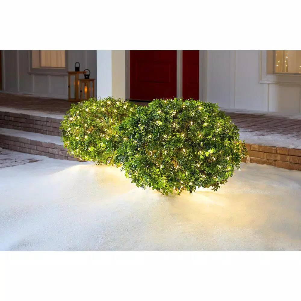 Home Accents Holiday 48 in. x 72 in. 150-Light Warm White LED Mini Net Lights, Indoor/Outdoor