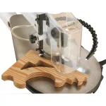 Shop Fox 18 in. VS Scroll Saw with LED Gooseneck Light and 64-Piece Rotary Tool Kit thumbnail 3