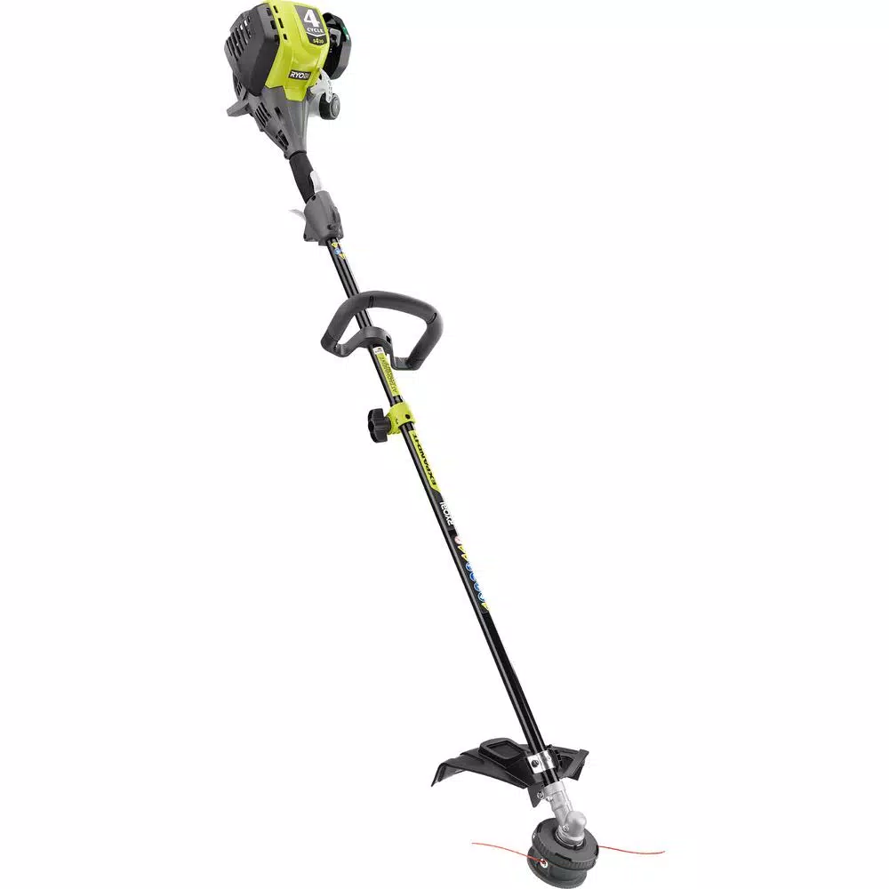 RYOBI Gas Trimmer 30cc 4-Cycle Attachment Capable & 25cc 2-Cycle Jet Fan Blower Combo