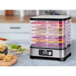 VIVOHOME 8-Tray Stainless Steel Food Dehydrator with Digital Timer and Temperature Control thumbnail 6
