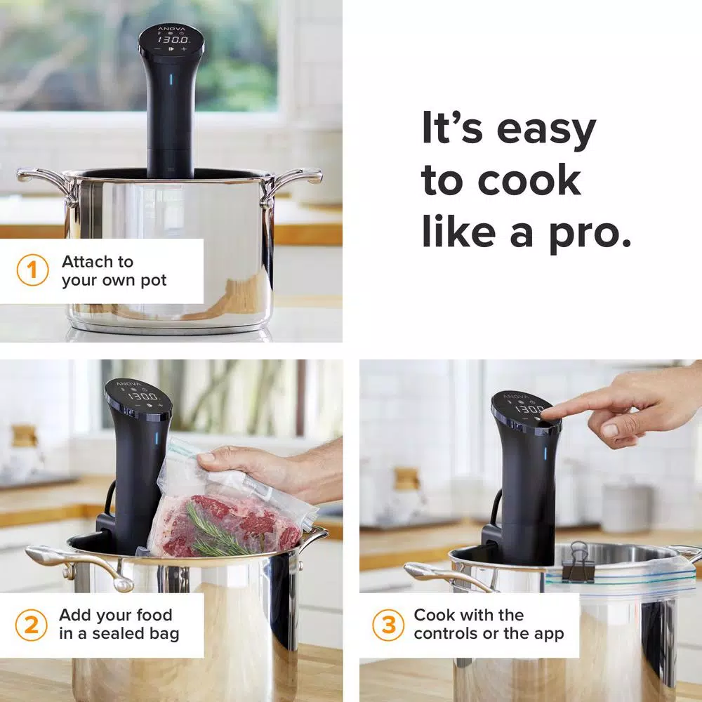 Anova Precision Cooker Nano WiFi Sous Vide, Black