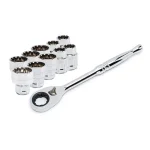 Husky 103-Piece Mechanics Tool Set with 11-Piece 3/8 in. Drive Pass-Thru Starter Set thumbnail 6