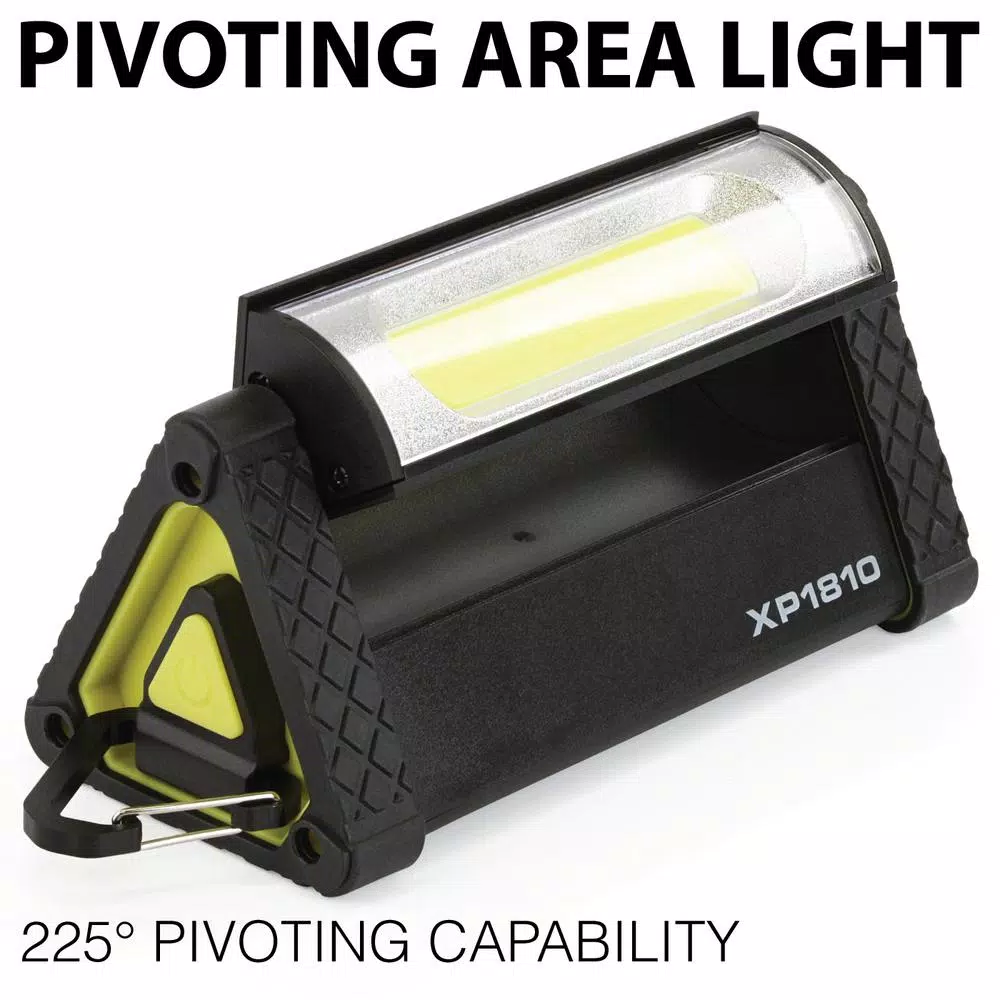 LUXPRO XP1810 Pro Series 575 Lumens LED Directional Pivoting Work Light, Cordless Battery Powered