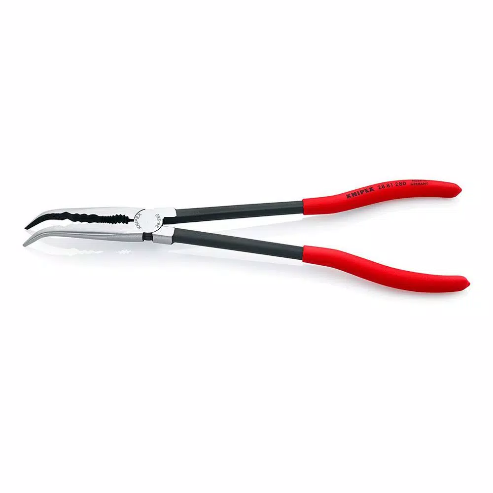 KNIPEX 11 in. Extra Long Reach Angled Long Nose Pliers