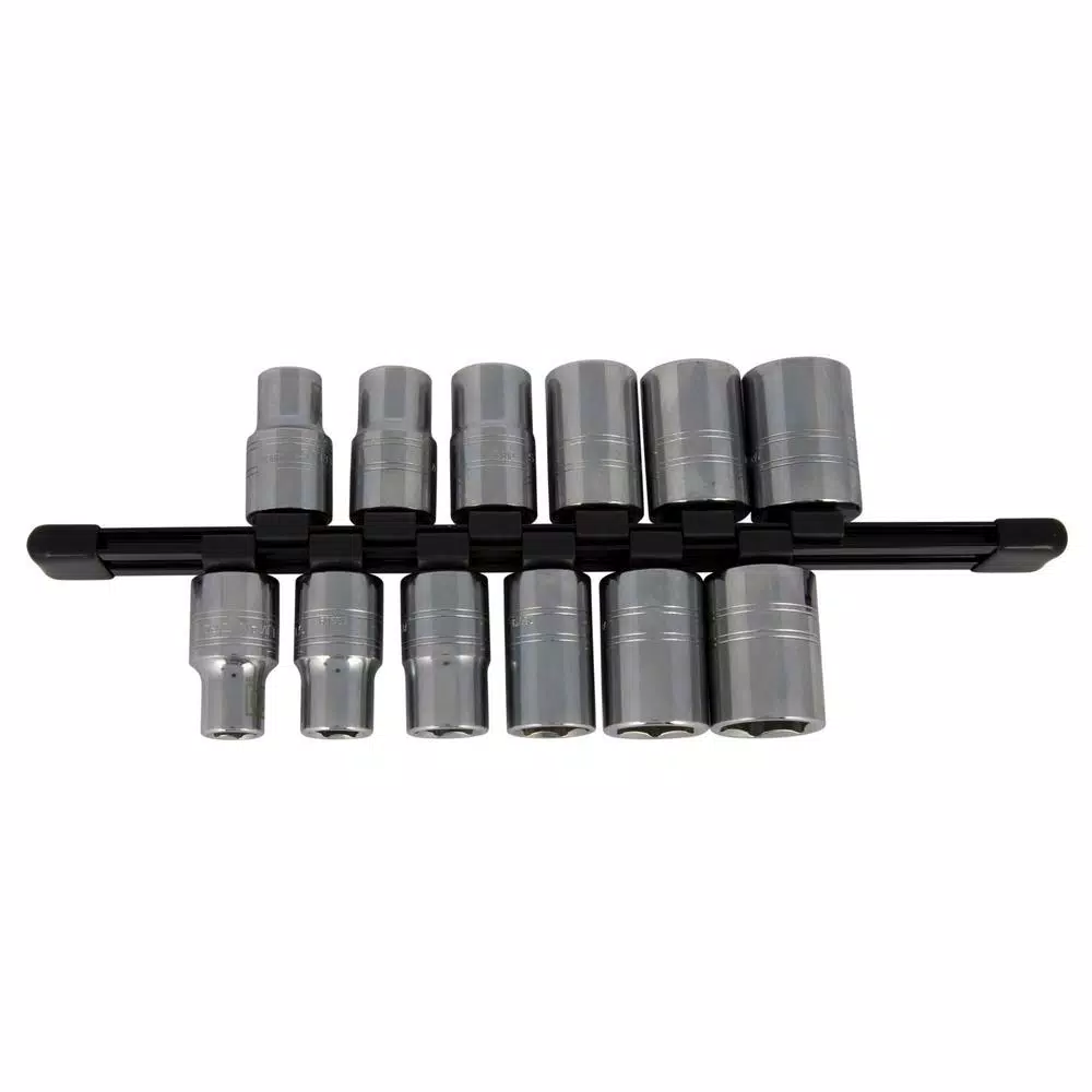 Steelman 42028 1/2 in. Drive Double-Sided Aluminum Socket Storage Rail