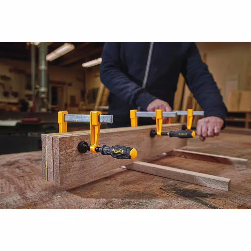 DEWALT DWHT83849 4 in. Bar Clamp with 330 lb. Clamping Force and 2 in. Throat Depth