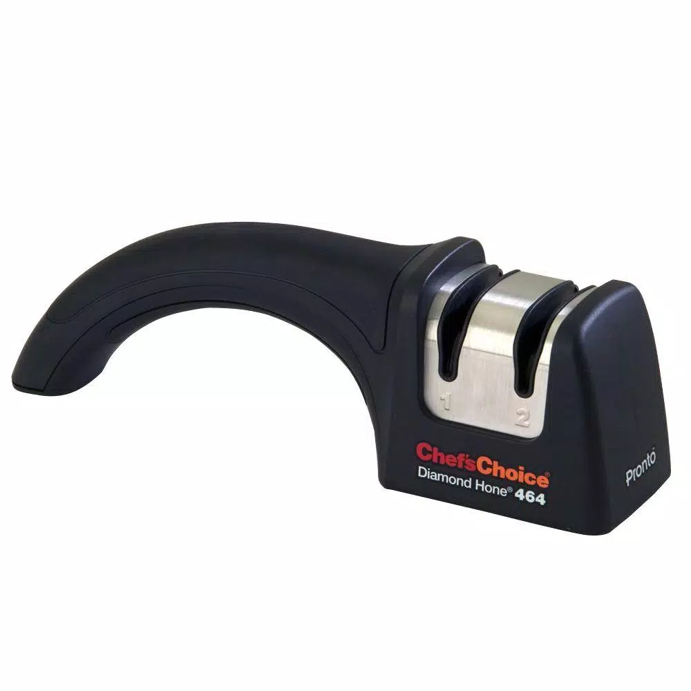 Chef'sChoice Pronto Diamond Manual Knife Sharpener, 2-Stage, Black