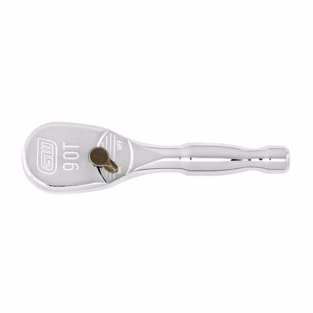 GEARWRENCH 3/8 in. Drive 90-Tooth 4-3/4 in. Stubby Teardrop Ratchet
