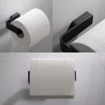 KRAUS Stelios Matte Black Solid Brass Toilet Paper Holder thumbnail 3
