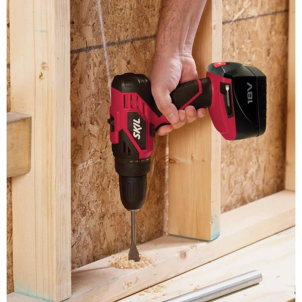 Skil 18V Ni-Cad 1/2 in. Cordless Variable Speed Drill/Driver Kit with Carrying Case