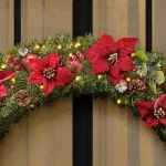 Home Accents Holiday Home Accent Holidays 48 in. Berry Bliss Pre-Lit LED Artificial Christmas Wreath thumbnail 4
