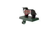 Glitzhome Dachshund Wooden and Metal Stocking Holder Set of 2 - Dog Christmas Mantel Decor thumbnail 2