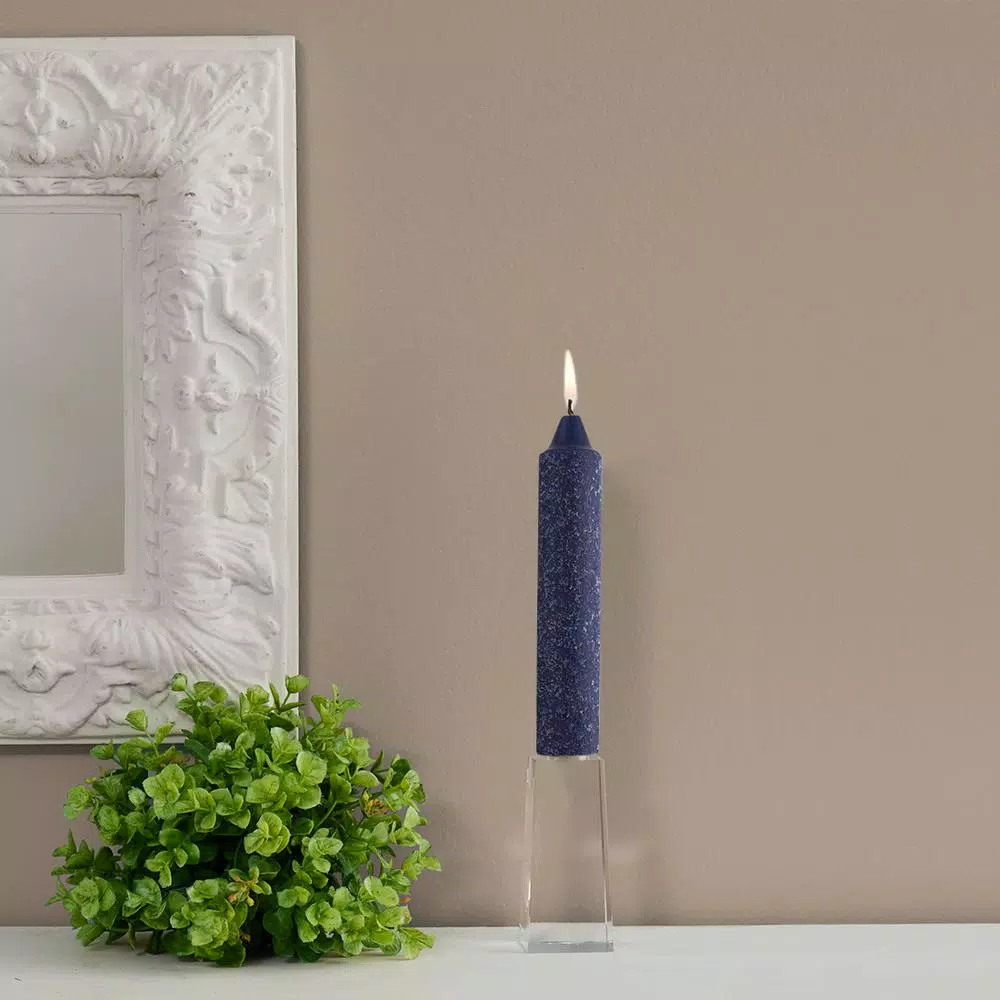 ROOT CANDLES A.I. Root 7 in. Timberline Collenette Abyss Blue Taper Candles, Box of 4
