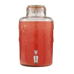 Style Setter Vineyard Glass Beverage Dispenser, 10 qt Clear Glass thumbnail 1