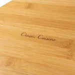 Classic Cuisine 10.25 in. Round Bamboo Salad Bowl Set with Two Utensils thumbnail 7