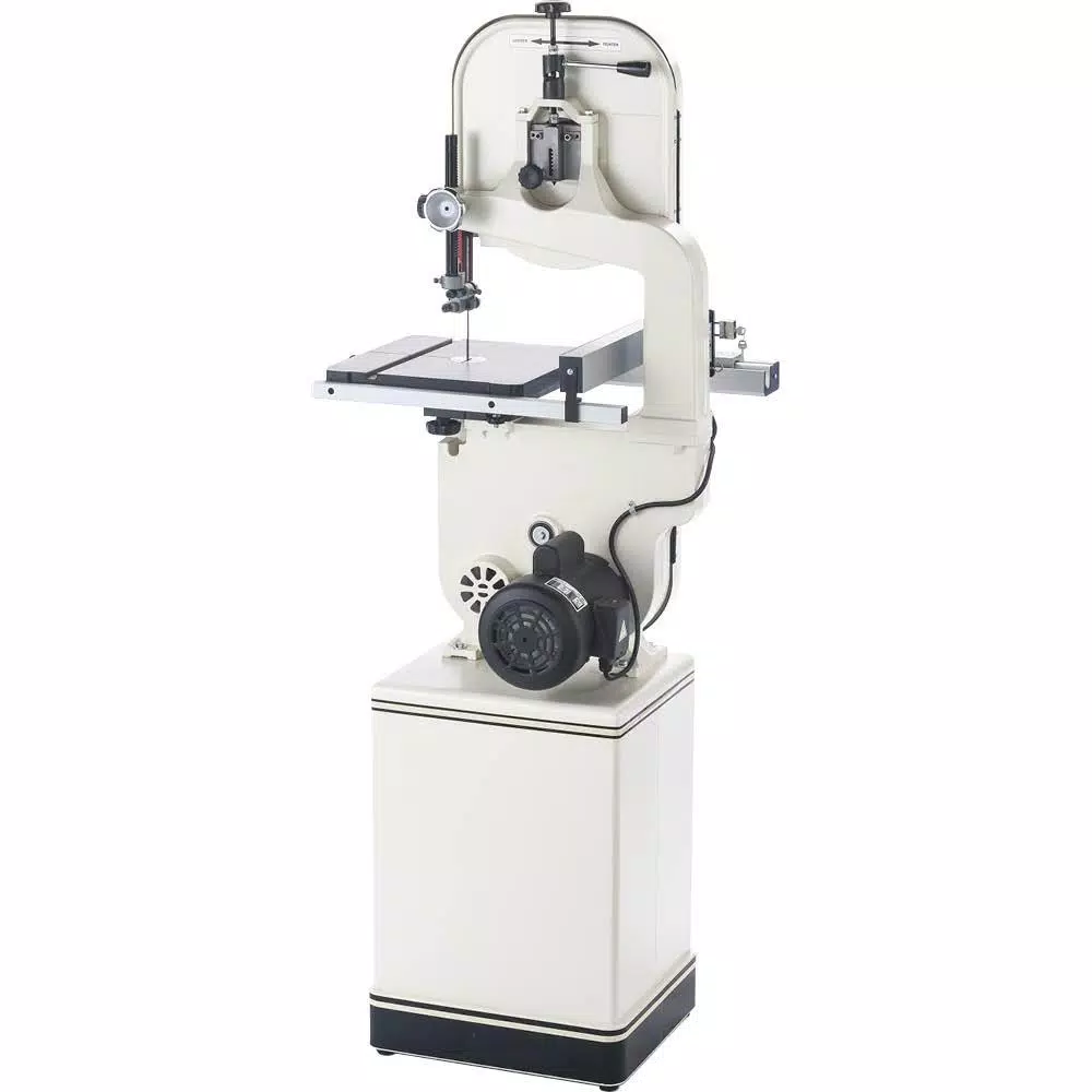Shop Fox 14 in. 1 HP Vertical Band Saw with Cast-Iron Table and Enclosed Cabinet Stand