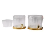 Mind Reader 2-Gallon 2-Tier Stackable Beverage Dispenser with Ice Compartment and Dual Spigots thumbnail 1