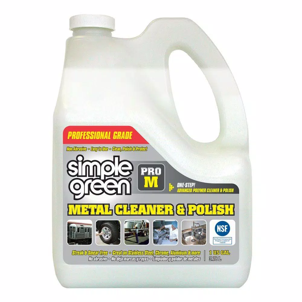 Simple Green Pro M Professional Grade Metal Cleaner and Polish, 128 oz. (Case of 4)