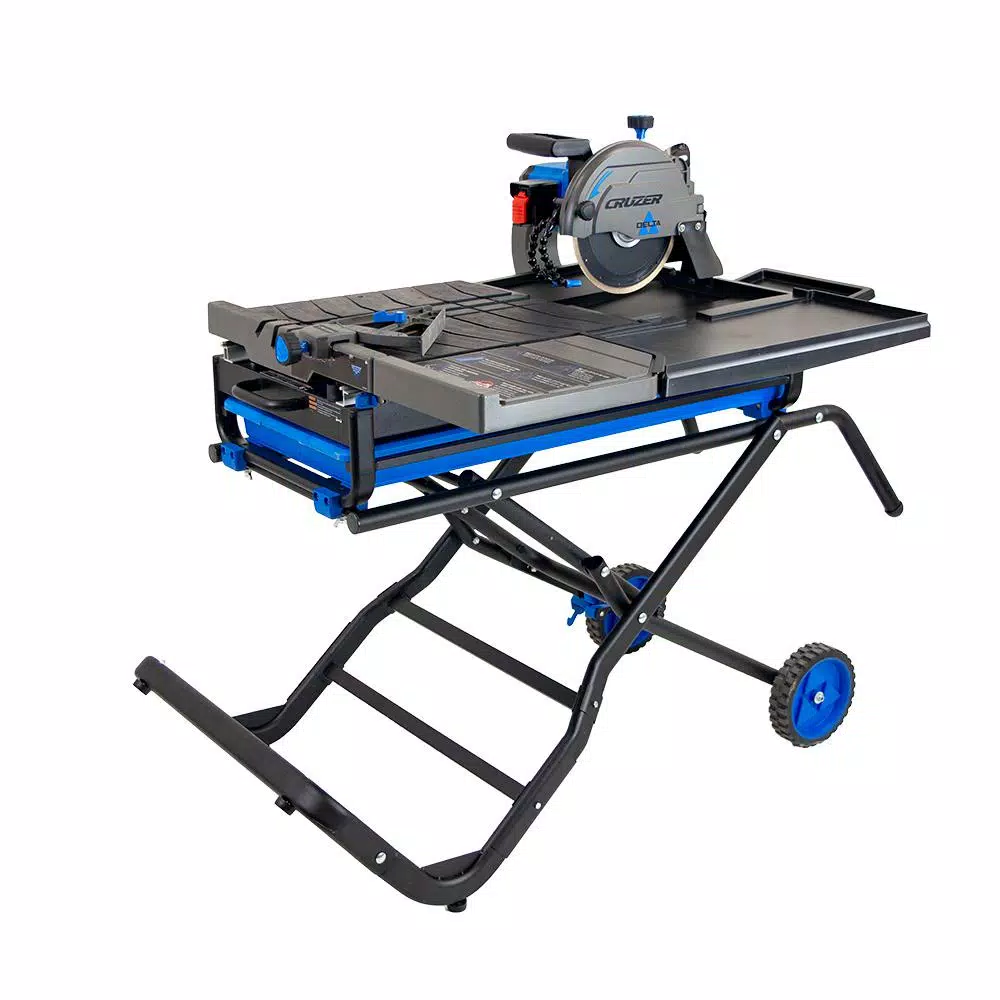 Delta Cruzer 10 in. Wet Tile Saw with Portable Folding Stand, 15 Amp