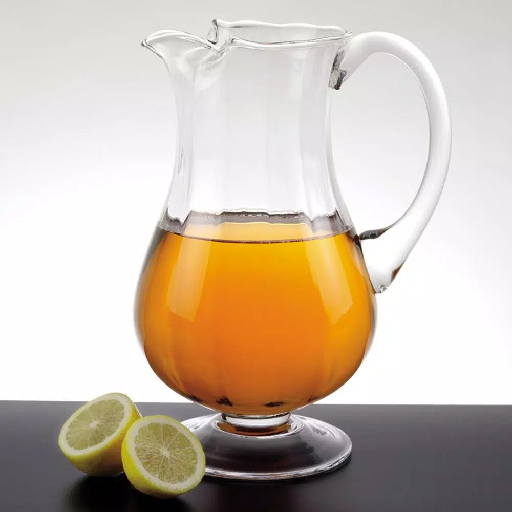 Badash Crystal European Mouth Blown Lead Free Crystal Optic Pitcher, 54 oz.