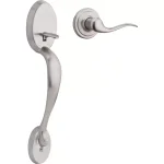 Kwikset Signature Series Chelsea Satin Nickel Left-Handed Tustin Door Lever thumbnail 1