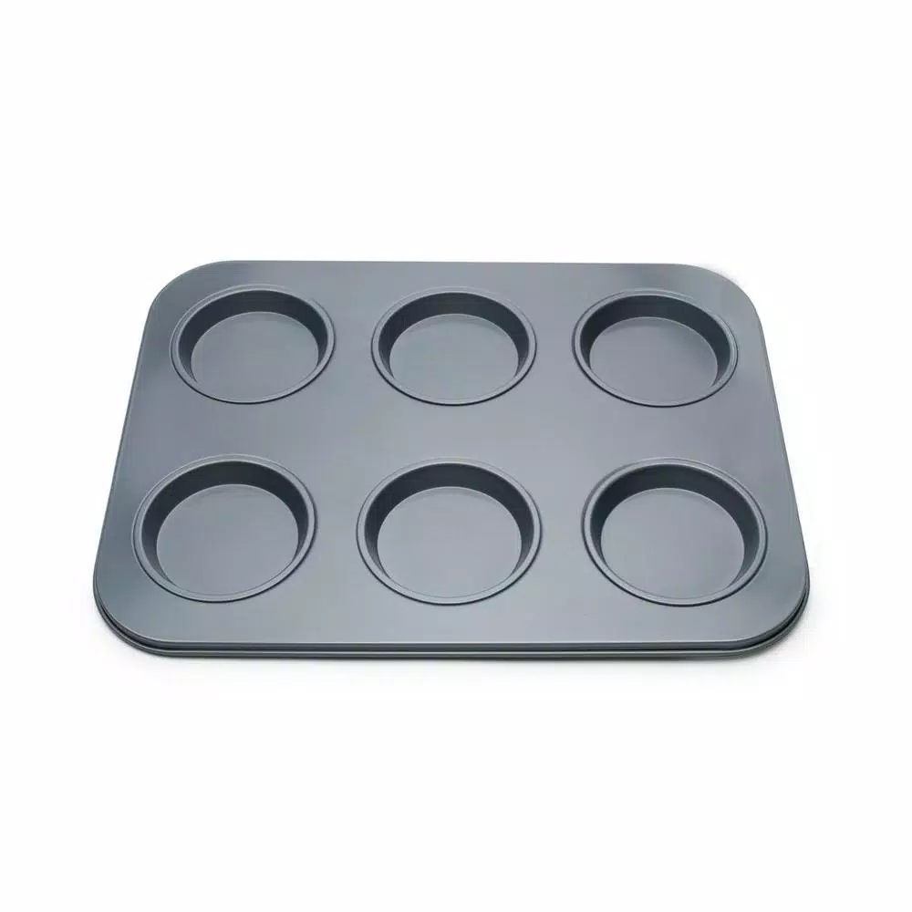 Fox Run Preferred Non-Stick Large Muffin Top Pan, 6-Cup Carbon Steel