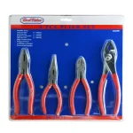 Best Value 4-Piece High Carbon Steel Plier Set with Anti-Slip Red Handles thumbnail 1