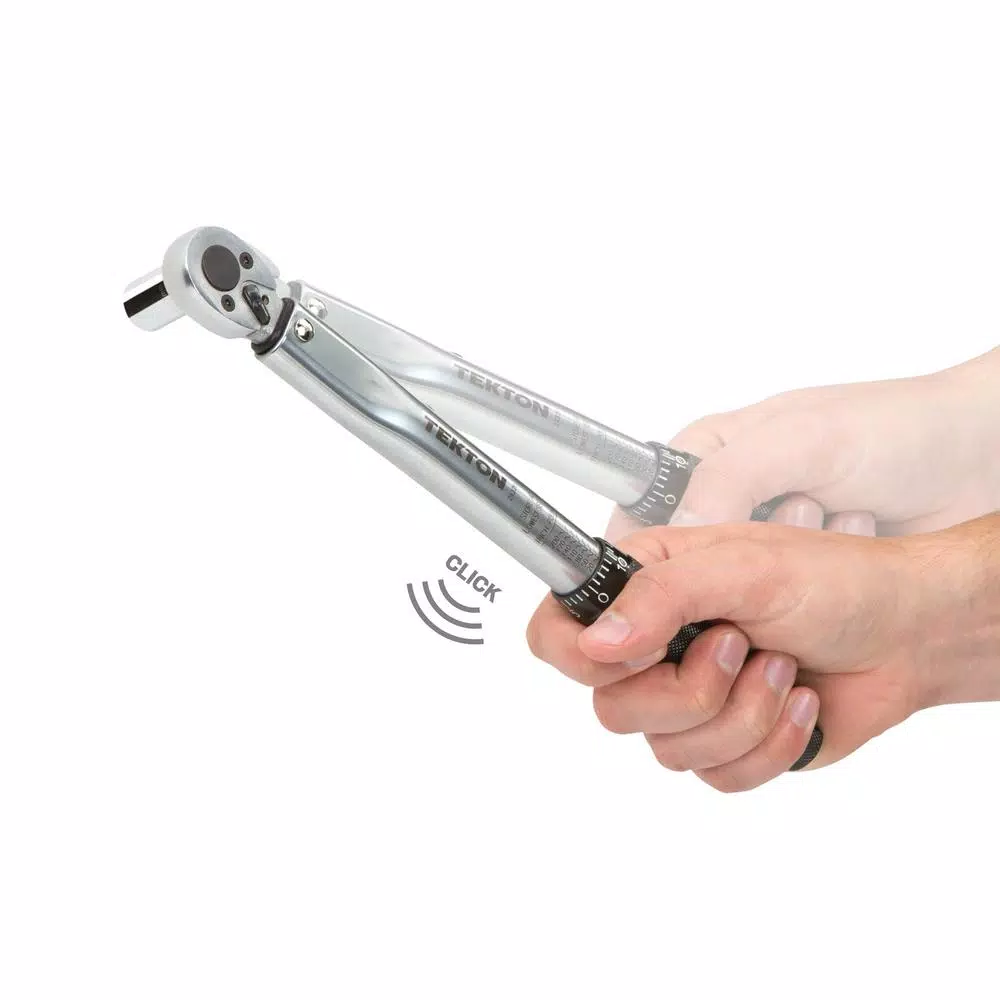 TEKTON 1/4 in. Drive Click Torque Wrench, 20-200 in.-lb.